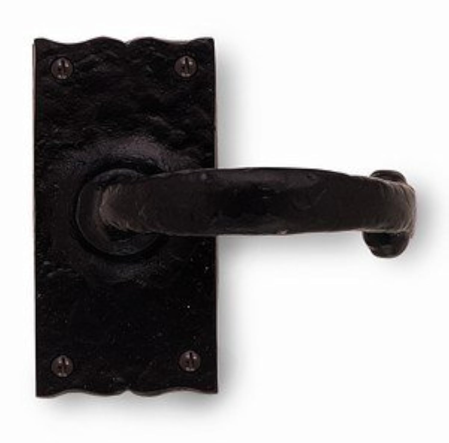 Frelan Hardware Traditional Black Antique Iron Lever Latch Handles Jab2