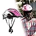 Zxpjkyu Kids Bike Helmet, Cycling Helmet, Impact Resistant Sports Accessory, Teens Skateboard Helmet for Roller Skate Rollerblading, Rose Red