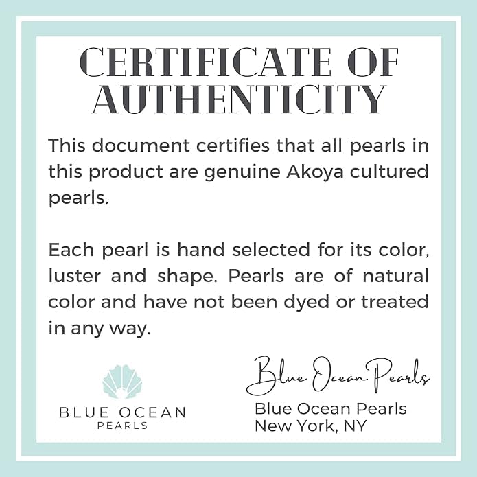 14K Gold White Japanese Akoya Cultured Pearls 18" Silk-Knotted Strand Pearl Necklace - Choice of Pearl Size & Clasp Gold Color - Image 6