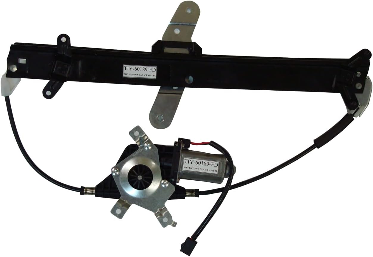 TYC 660232 Power Window Motor and Regulator Assembly Front Left-Side Compatible with 1998-2010 Lincoln Town Car