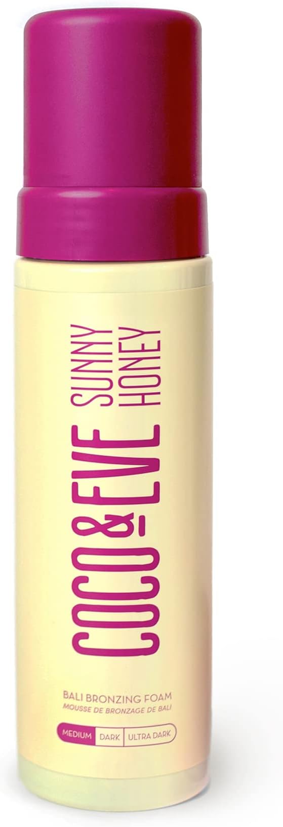 - Sunny Honey Self Tanner Foam - (Medium) Fast Drying, Streak-Free Sunless Tanning Mousse, Tropically Scented Lightweight Natural Looking Tan, Non-Sticky, Vegan, Cruelty Free | 6.7 Fl Oz