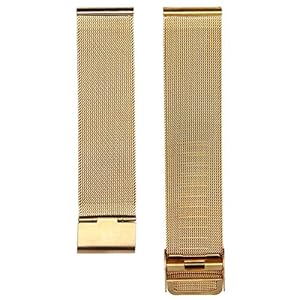 ZXF Horlogebanden, Horlogeband 12mm 14mm 16mm 18mm 20mm 22mm 24mm Universele roestvrijstalen metalen horlogeband band armband zwart rose goud