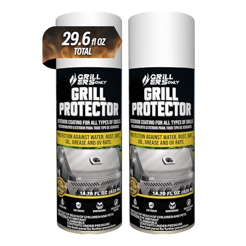 Grillers Only 2-Pack Ceramic Grill Protectors & Rust Spray