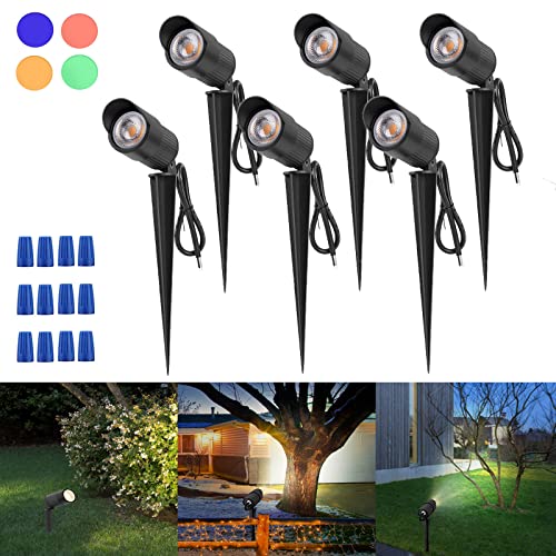 Buy 1 get 1 🔥 RNEHON LED Garden Light 10W Inground Light Landscape Lighting,IP67 Waterproof Deck Light, LED Outdoor Well Light, UL Listed Lights,3000K Outdoor Lighting for Yard,Lawn,Garden,Patio,Pack of 6