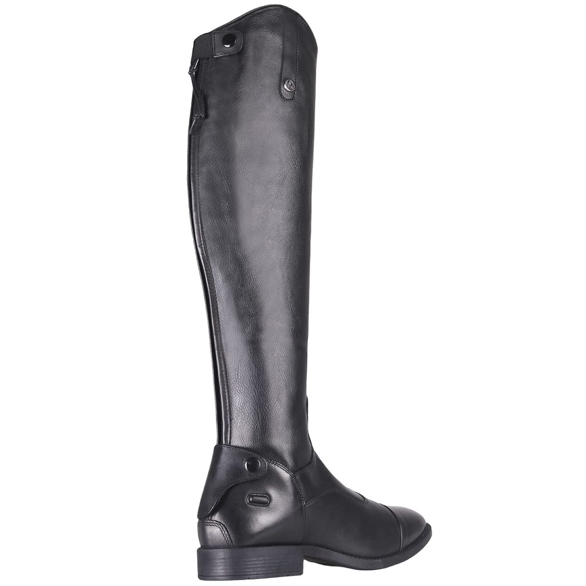 QHP Hugo - Botas de equitación para hombre (piel de vacuno/poliuretano, talla 42-46), color negro