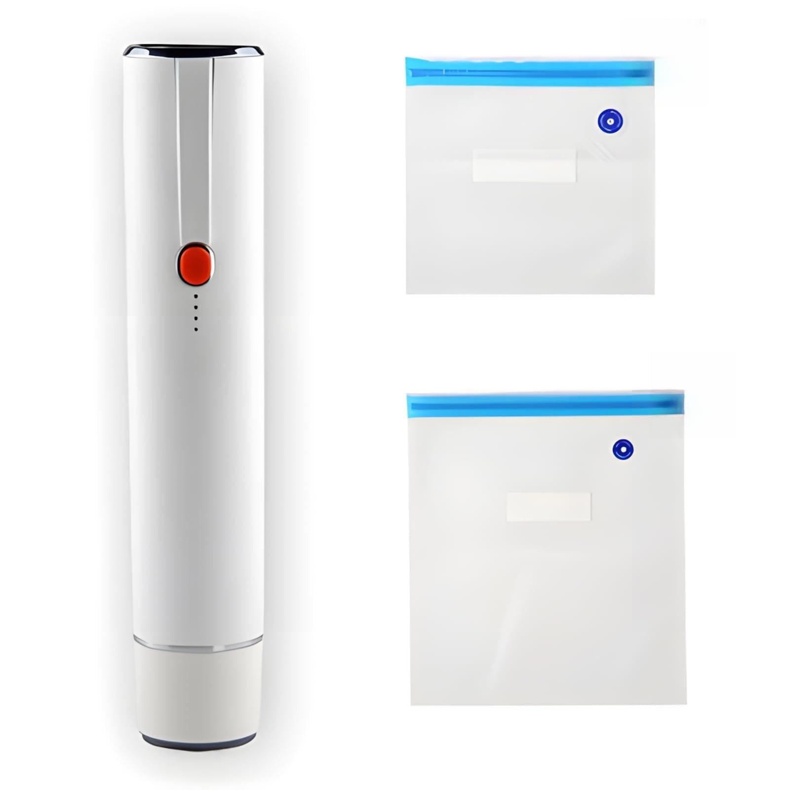 SHINLHUA Mobile Vacuum Sealant Preserves Meat Cheese Vegetables Fruit Almonds Coffee Innovation Direct Current Use Handheld Device for Meal Sauce Video Storage Mobile Electric Vacuum Sealer