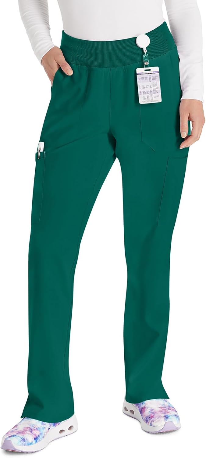 Dickies Scrub Set For Women V-Neck Top DK615 Natural Rise Tapered Leg Pull-On Pant DK005 with 360° Stretch Fabric - Image 3