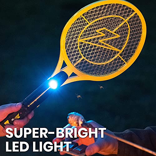 Zap It! Mini Bug Zapper - Rechargeable Mosquito, Bug Zapper Racket - Flies Zappers Indoor - 4,000 Volt - USB Charging, Super-Bright LED Light to Zap in The Dark - Safe to Touch - Thumbnail 5