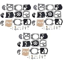 Pack of 3 Carburetor Repair Kit for Walbro K10-WAT WT391 WT20 WT3 WT309 WT310 WT324 WT379 Chainsaw Trimmer Weedeater Leaf Blower