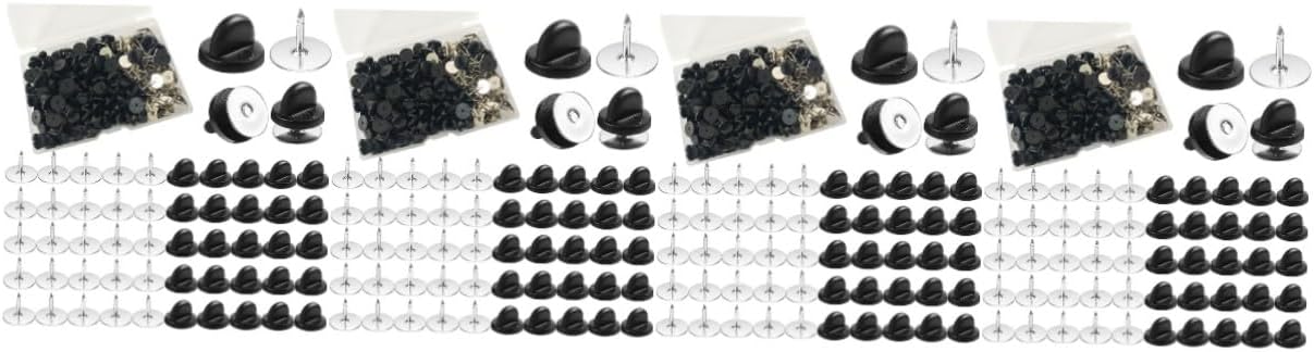 STOBOK Multipurpose Pin Backs for Craft Projects Convenient Replacement for Pin Clutches for Uniform Badges and Jewelry Making