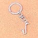 DdA8yonH Porte Clef,Argent Couleur Métal Saxophone Instrument Musique Porte-clés Accessoire et Porte-clés Plaqué Chrome