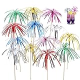 brochetas de frutas con chocolate frio 1.Material: bambú natural y papel brillante; Longitud: 23 cm / 9.06in, color: diferentes colores, el material está hecho de madera, así que no lo coloque en el horno.