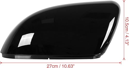 Miniatura 3 de X AUTOHAUX Par Nuevos Cobertores de Espejo Retrovisor Exterior Negro Brillante para Volkswagen Golf 6 2009-2012