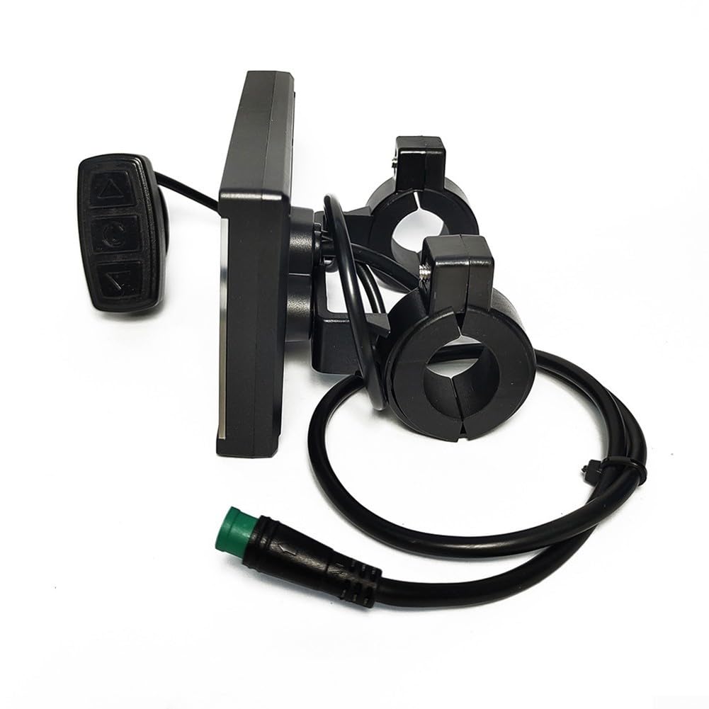 KT-LCD3 Écran d'affichage de vélo électrique, 24 V/36 V/48 V, compatible triple tension, compteur de vélo numérique avec écran LCD rétroéclairé, commande d'alimentation et régulateur de vitesse, pour