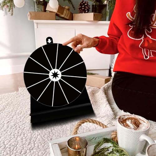 Nishiyuenyi Rotating Wheel Drinking Game Portable Tabletop Fortune Wheel Turntable Game for Party Favors Office Drinking Props Commercial