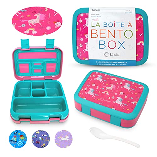 Kinsho 0H-3QI9-YK1D Unicorn Bento Lunch Box cover