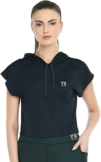 YOUNGURBAN Women's Half Sleeve Hood Top-picture-52
