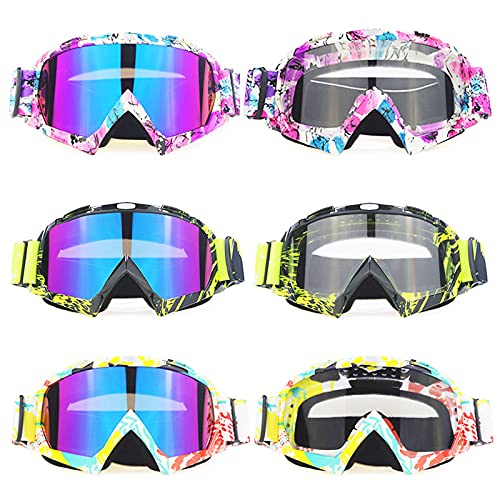 Occhiali da motociclisti per motocicli per motocicli all'aperto per motociclisti in bicicletta Sport sci fuori strada ATV. Bicchieri da corsa per bici sporcizia per occhiali per motocross fox
