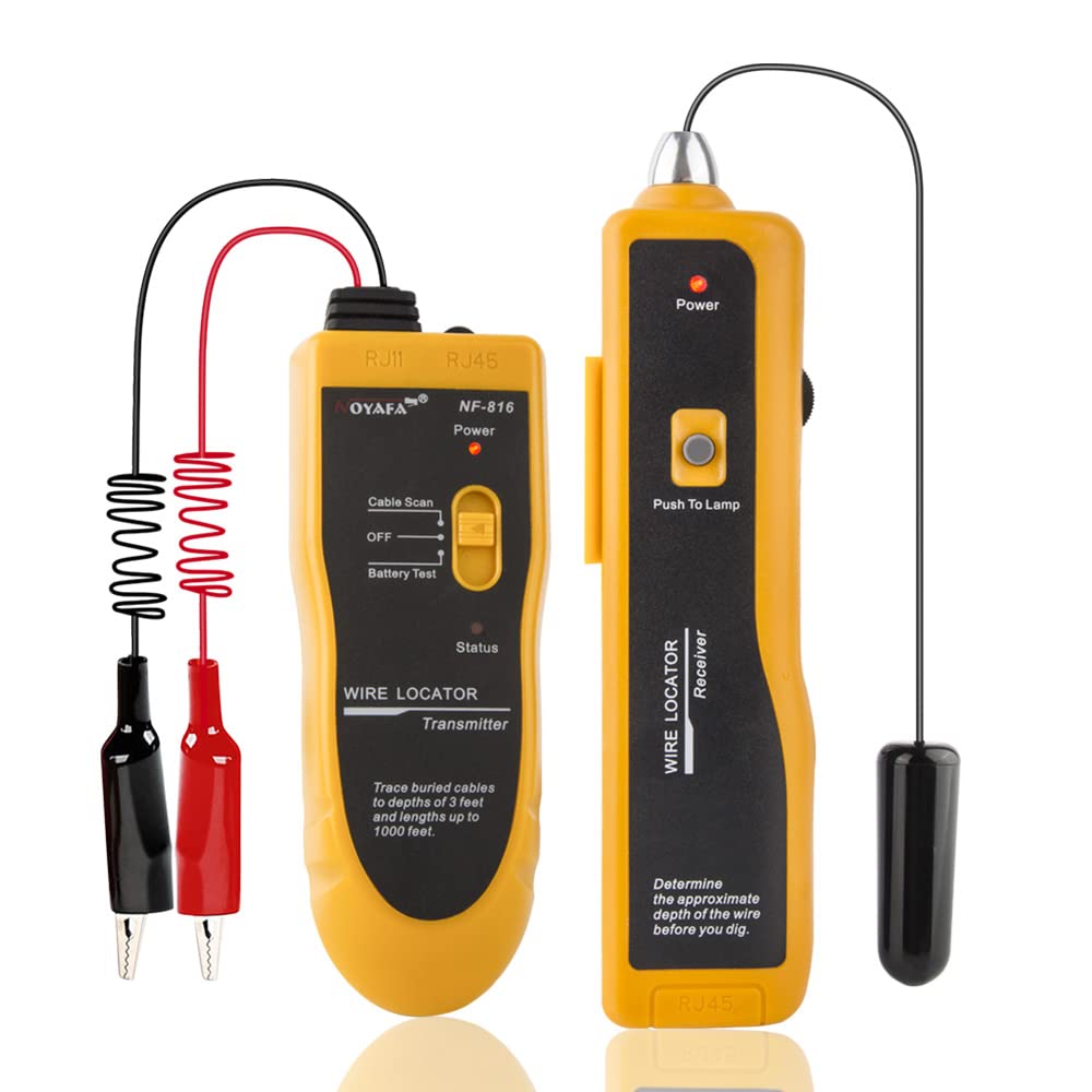 Underground Wire Locator Upgrade, RockyMars Cable Tester for Invisible Fence for Dogs, Circuit Breaker Finder, Electric Fence Wire Tracer, Wire Break Locator, etc.