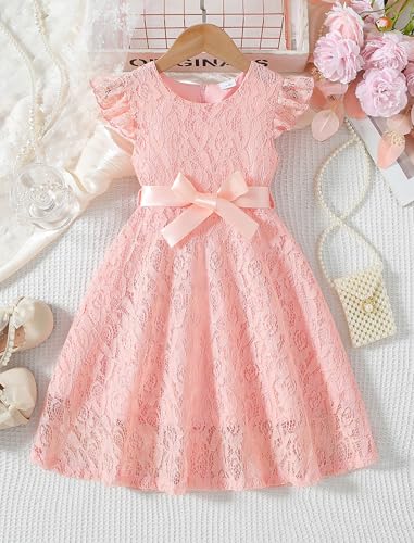 Vestidos de fiesta de cumpleaños para niñas con encaje elegante ideal para regalar en primavera 2