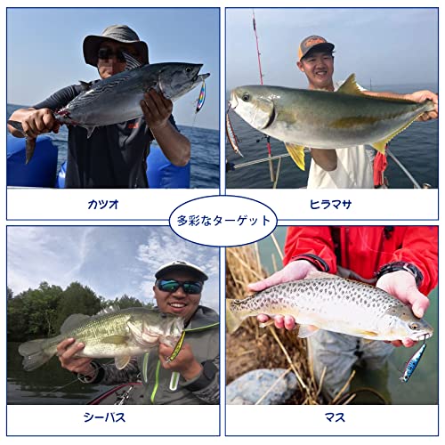 ColorGo ルアー ヘビーシンキングミノー シーバス ヒラメ 青物 6g 10g 16g 20g 27g 37g 40g タングステンウェイト内蔵 海釣り 渓流 アッパー&ダウン層 両対応 5個セット (6g5個セット) 7枚目