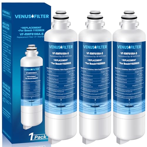 12033030 Replacement for Bosch Water F Ilter - Compatible with BORPLFTR50 11025825 BORPLFTR55 WFC100MF B36CT80SNS B36CL80ENS (3 PCS)
