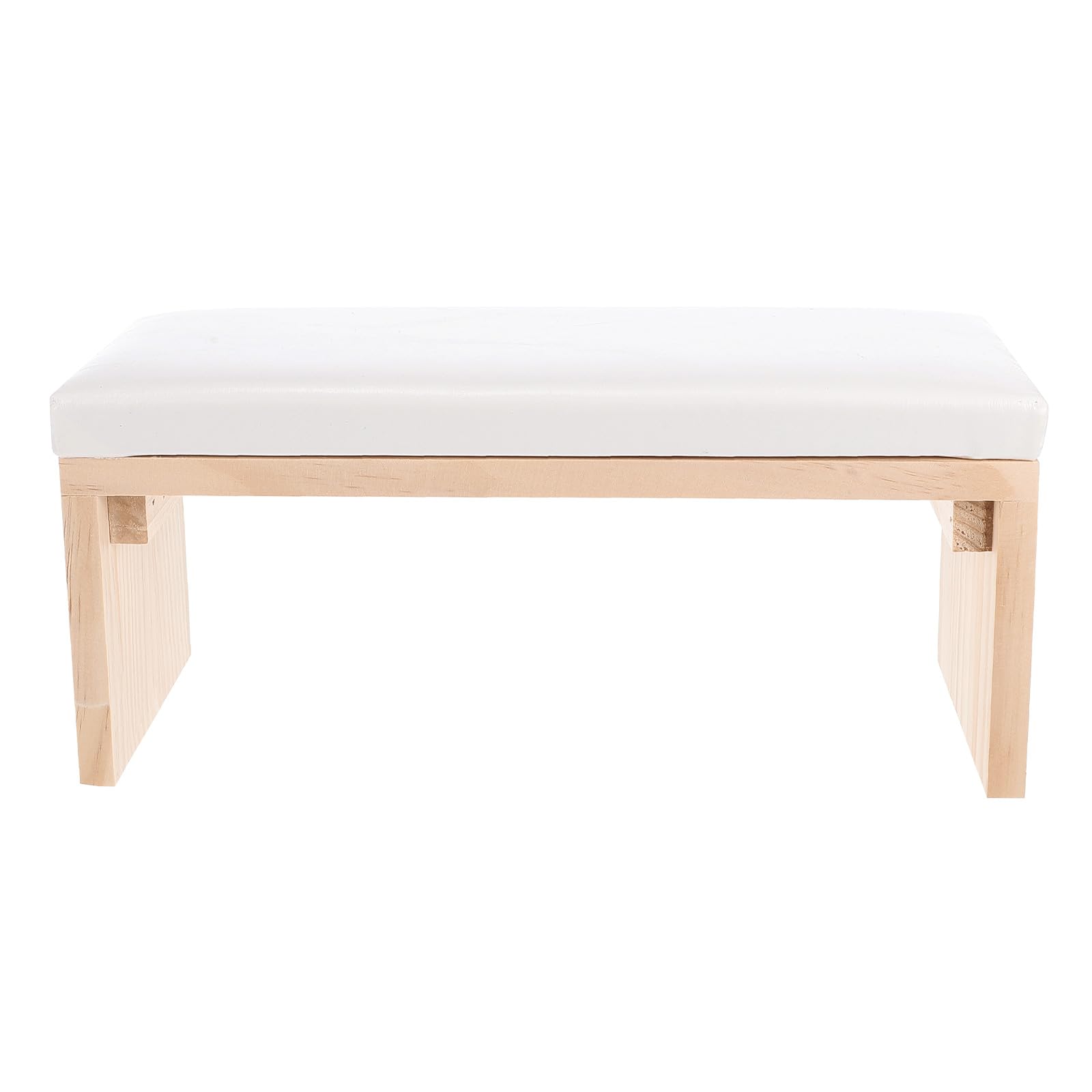 Poggiamano per Manicure in Legno Massello Corticale Bianco, Cuscino per Unghie Stile Giapponese Semplice e Confortevole, per Salone Nail Art