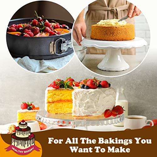 Image of HIWARE 8 Inch Non-stick Springform Pan with Removable Bottom - Leakproof Cheesecake Pan