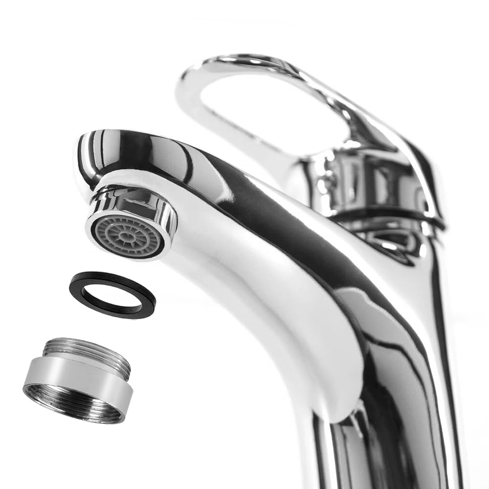 6 Piezas Adaptador Grifo, 16-28MM Juego de Adaptadores para Grifo, Adaptador de Grifo Roscado con Junta de Goma, Faucet Adapter para Manguera de Jardín, Filtro de Agua y Aireador de Cocina — view 3