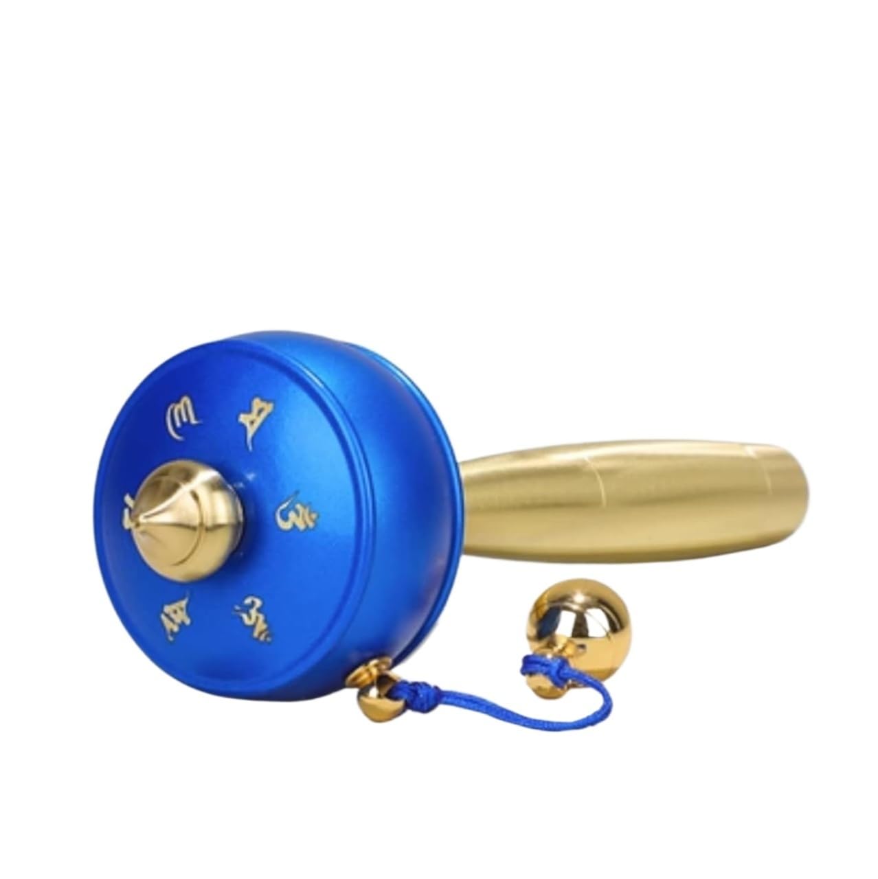VHJdtE Prayer wheels, Wheel Tibetan Buddhist Brass Hand Held Prayer For Meditation Yoga Multicolor(Blue)