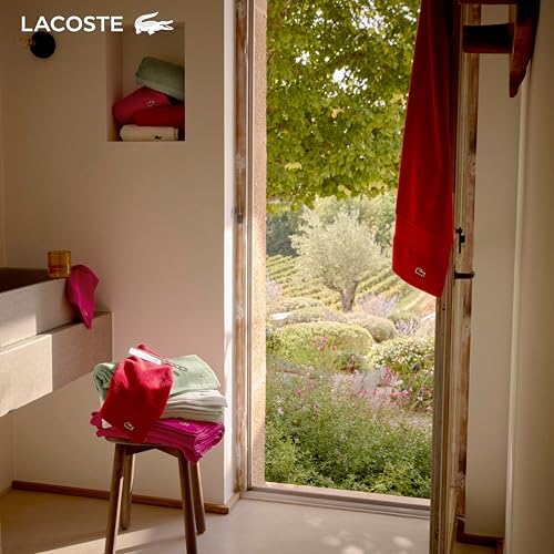 Lacoste Heritage 100 Supima Cotton Bath Towel 30" x 54", Aloe - image 8