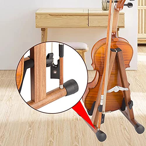Viool Ukelele Stand Houten Houten Stand met Bow Houder Vertical Stands Huishoudelijke opvouwbare Draagbare Ukulele… - Image 6