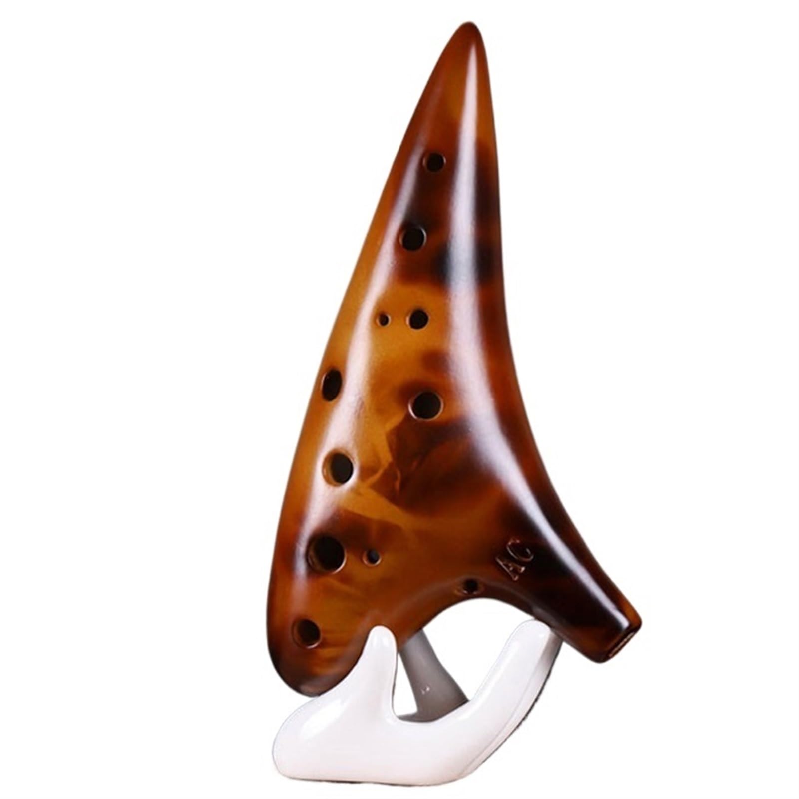 Ocarina principianti Ocarina Affumicata A 12 Fori Chiave In Do Contralto Ocarina In AC Strumento Musicale Professionale A 12 Fori