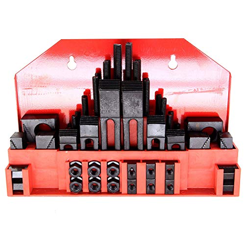 58Pc T-Slot Clamping Kit Mill Machinist Set Table Slots: 1/2" #TOP1