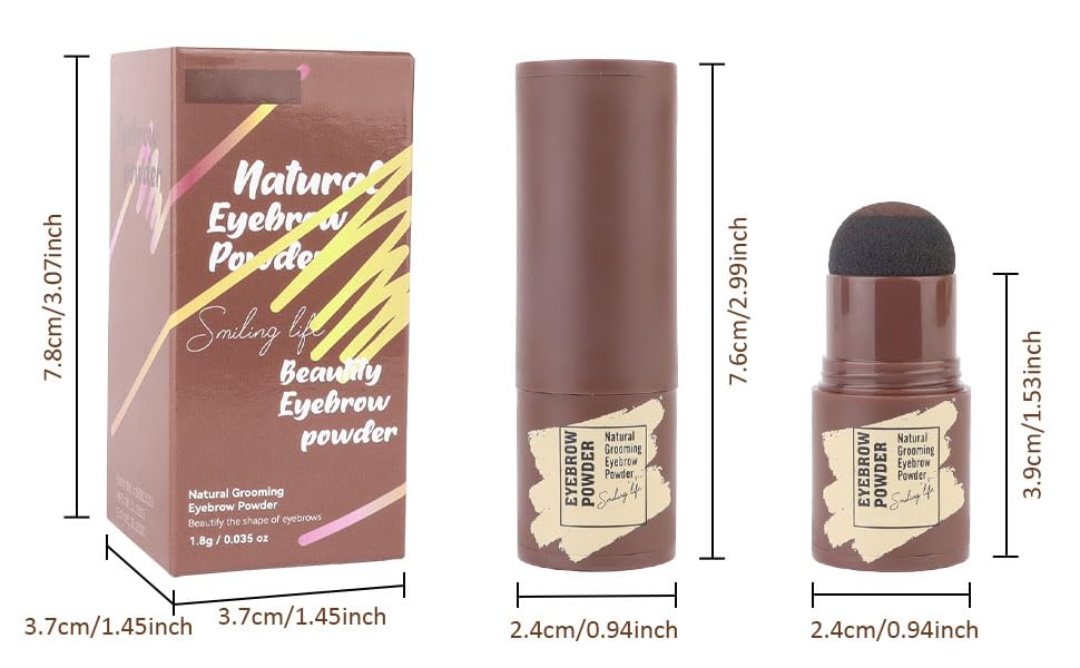 Miniatura 9 de Kit de sellos de cejas y plantillas de cejas, moldeador de cejas para mujeres y niñas, plantilla de sello de cejas para cejas perfectas (marrón