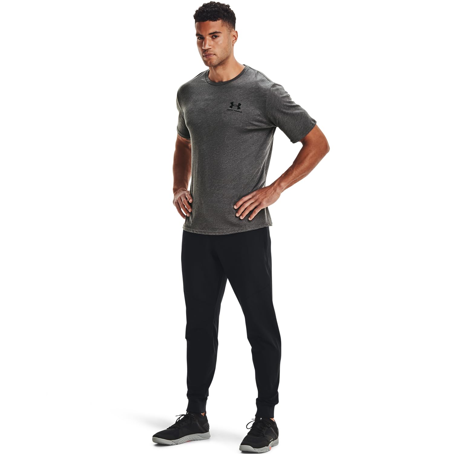 Under Armour Uomo Sportstyle Left Chest Tee 1 T-Shirt Not Applicable, Grigio (Grey 1326799/019), X-Small