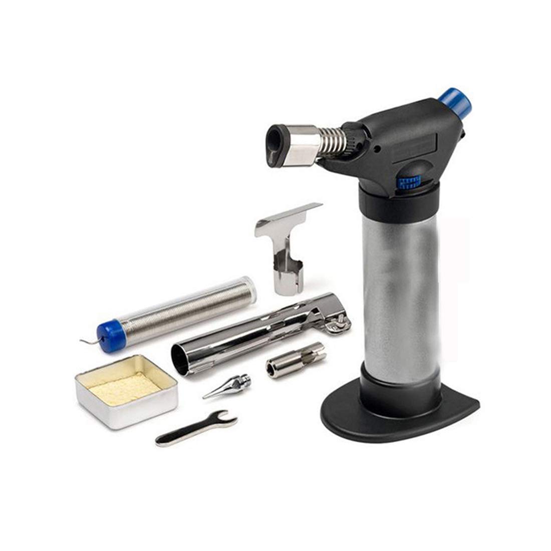 Flamme Réglable de Briquet de Butane de Cuisine de Chalumeau avec La Serrure de Sécurité Appropriée Au Soudage/Dissolution/Cuisson/Extérieur