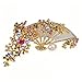 AODESTORE Spilla da Donna Brooch Spille for Pin del Ventilatore Strass for Le Donne Eleganti Accessori for Maglioni di Gioielli da Sposa Matrimoni Party Decor