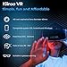 Kiiroo VR Headset for Phone - Optimized for VR Content - for iPhone, Android & Windows - Fits 5.5