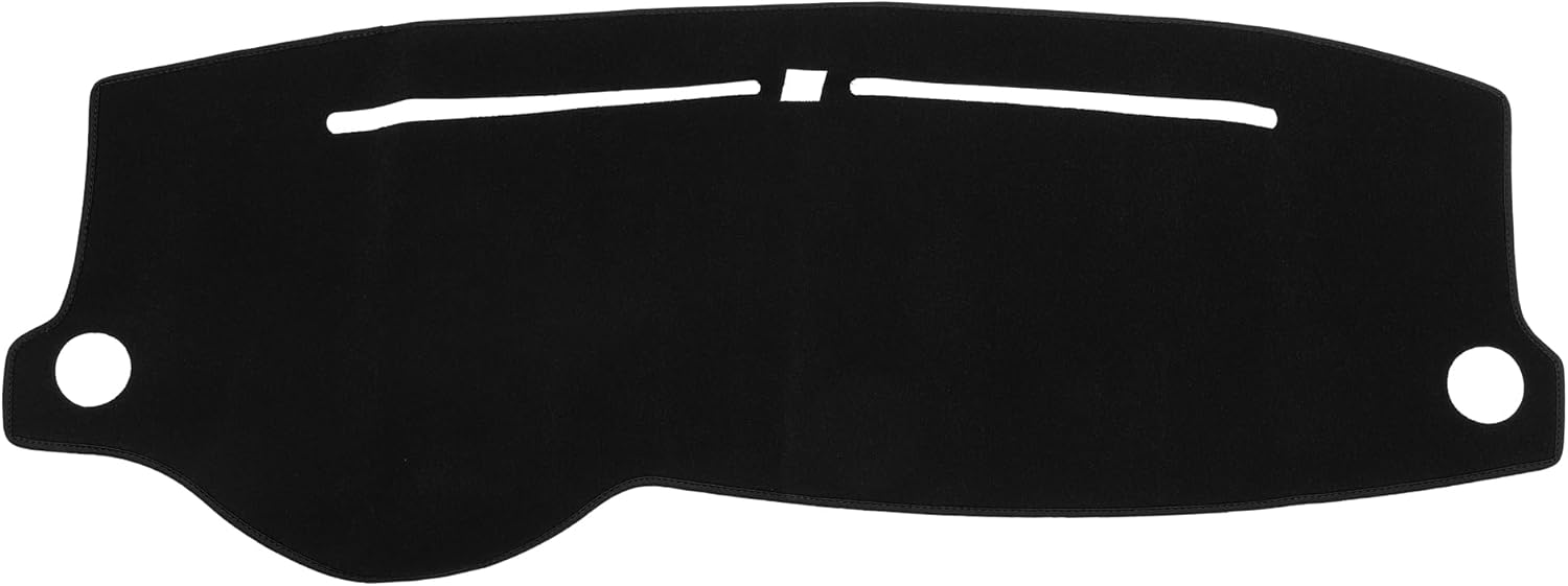 Car Dashboard Cover Mat Compatible for Kia Rio 2017-2021, Protective Polyester Black Center Console Interior Trim Dash Board Mat