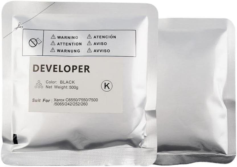 Compatible 500g C6550 Developer Powder C6550 Compatible with Printer Models DC DocuColor 7550 7500 5065 242 252 260(1pcs Cyan 500G)