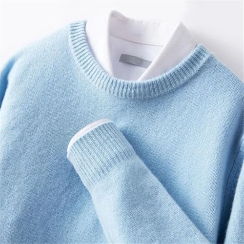 Rfmfkkg Cashmere Men's Sweater O-Neck Knitted Jumpers Long Sleeve Pullover Soft Warm Sweaters for Men4