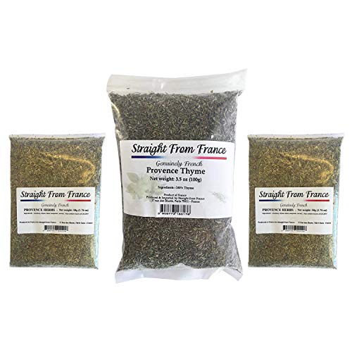 Straight from France Genuinely French Provence Thyme & Provence Herbs - Herbes de Provence Seasoning and Fresh Thyme Spice - Herbs de Provence Seasoning from France