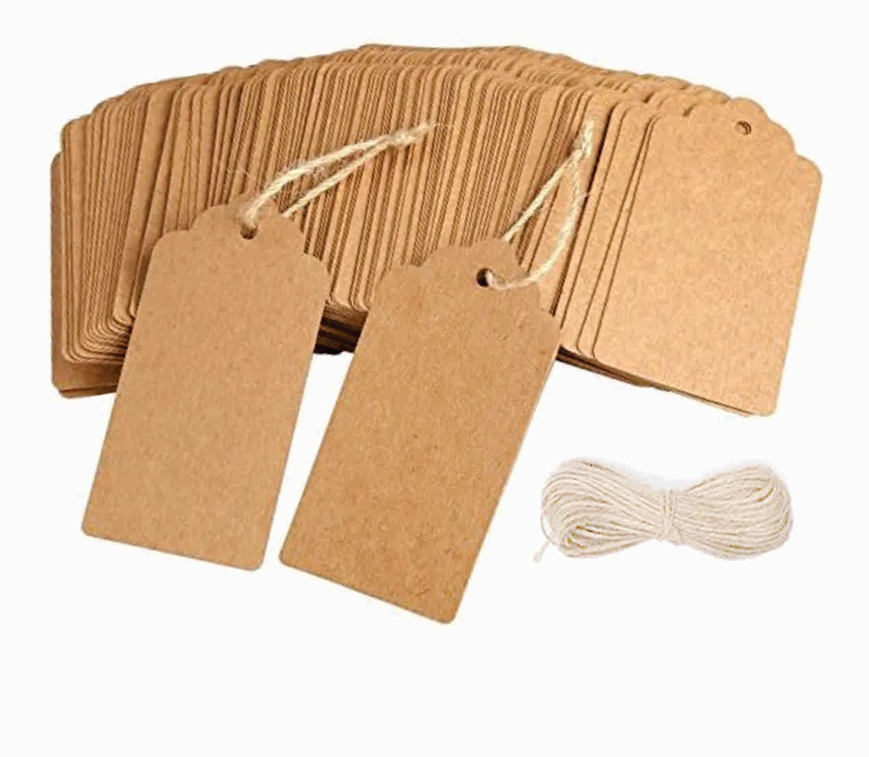 ​SVM CRAFT® 100-Pack Kraft Paper Gift Tags