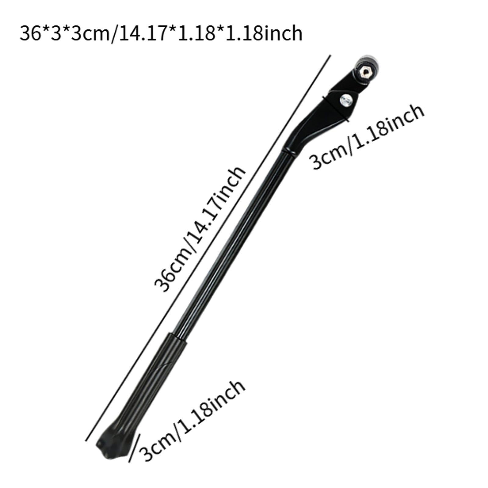 kowaku Bike Kickstand Bicycle Kickstand for 5mm Quick Release Skewer Rear Wheel Mount for Adults Bike Bike Stand Bicycle Accessory, Black