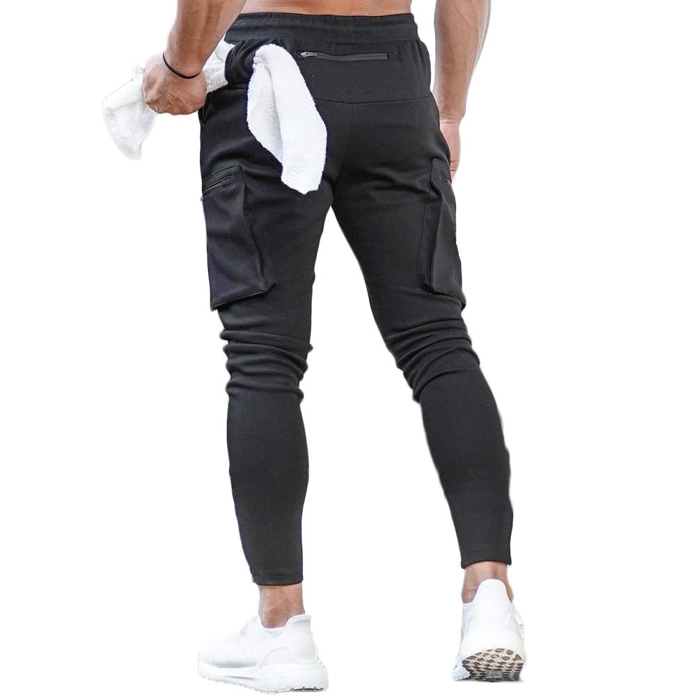 AOTORRMen's Workout Sport Pants, Athletic Running Jogger Track Pants Casual Sweatpants Trousers with Pockets