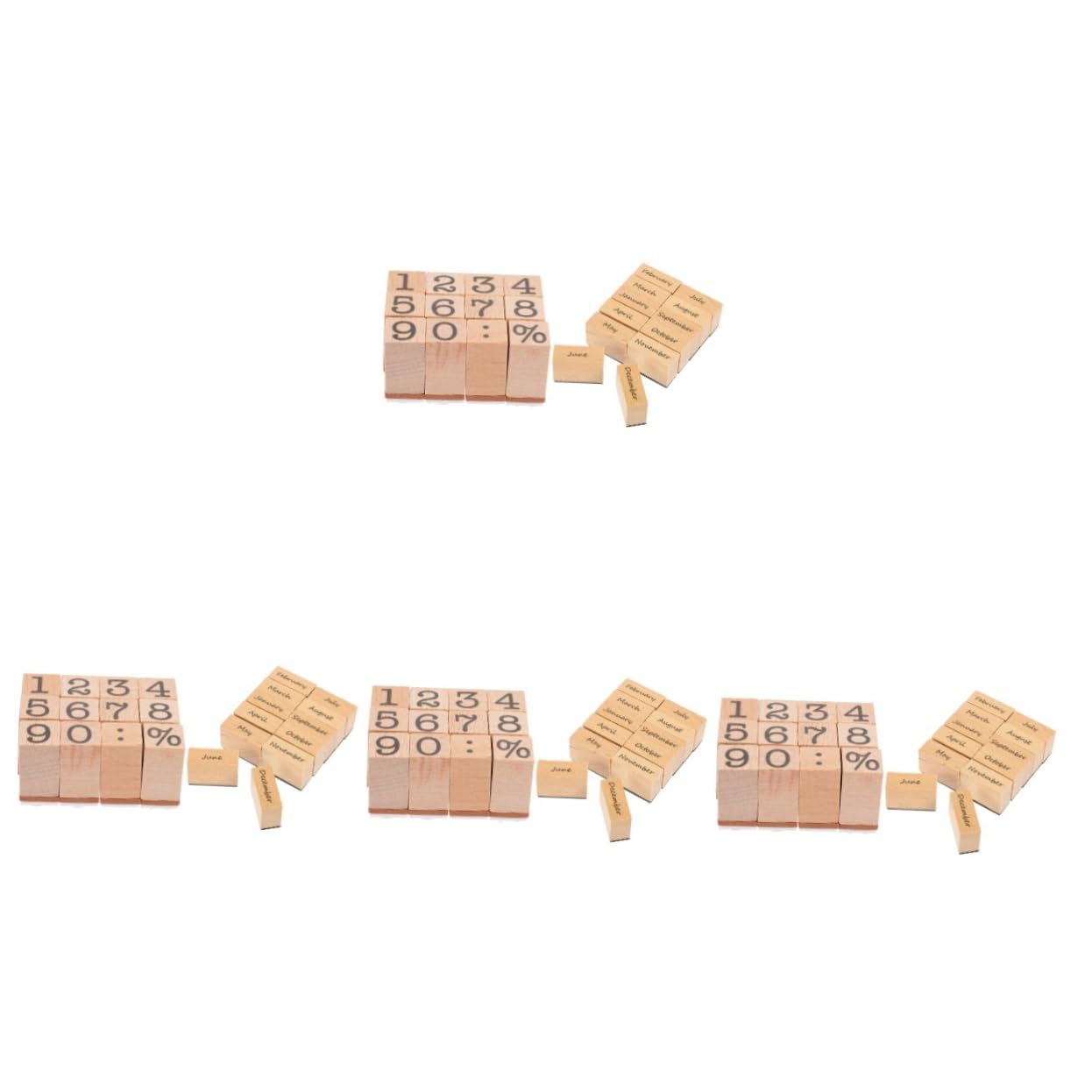 Housoutil 8 Set Timbri Decorativi per Timbri Mensili per Scrapbooking Creazioni Artigianali Stampo per Giorni Del Mese per Etichette Biglietti Mano