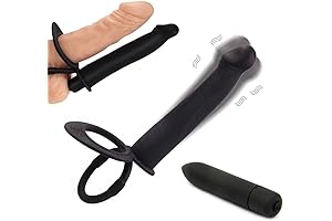 Dual Penetration Dildo with Penis Rings