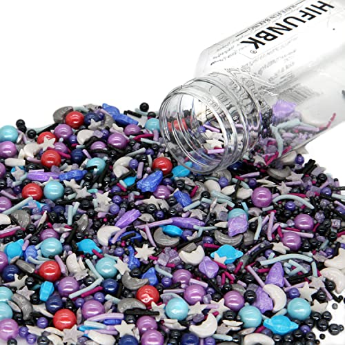 Universe Planet Sprinkles For Cake Decorating,Edible Mix Spaceship Moon Star Dragee For Kids Birthday Party, Colorful Sugar Pearl For Cake Cookie Cupcake Topper, By HIFUNBK