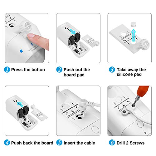 OLAIKE 16 ft/5 m Charge Cable with DC Power Adapter for Ring Spotlight Cam Battery&Ring Stick Up Battery Cam,Weatherproof Cable to Continuously Charge Your Camera,No Need to Change the Batteries,White - Thumbnail 5